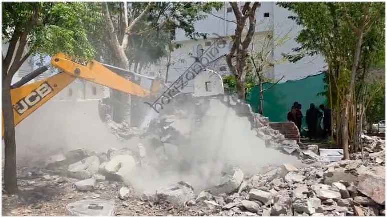 उदयपुर न्यूज़: सरकारी सरकारी जमीन पर गार्डन-रेस्टोरेंट, UDA ने अतिक्रमण को किया ध्वस्त