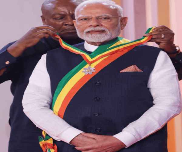 अंतर्राष्ट्रीय न्यूज़: पीएम मोदी को घाना का सर्वोच्च नागरिक सम्मान, भारत-घाना के बीच 4 समझौतों पर हस्ताक्षर