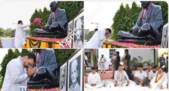 राजस्थान न्यूज़: मुख्यमंत्री भजनलाल शर्मा ने गांधी और शास्त्री जयंती पर अर्पित की श्रद्धांजलि: शासन सचिवालय और गांधी सर्किल पर हुए कार्यक्रम, राज्यपाल हरिभाऊ बागडे भी रहे उपस्थित