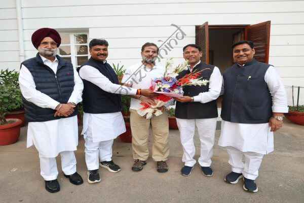 राष्ट्रीय न्यूज़: अंता उपचुनाव विजेता प्रमोद जैन भाया ने दिल्ली में राहुल गांधी से की मुलाकात; कांग्रेस नेतृत्व ने दी बधाई