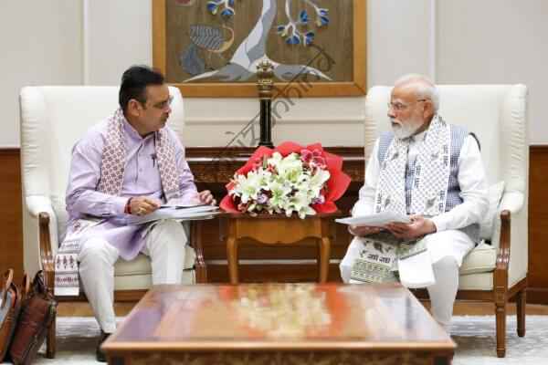 राष्ट्रीय न्यूज़: प्रधानमंत्री मोदी से मिले मुख्यमंत्री भजनलाल शर्मा, विकास और जनकल्याण के मुद्दों पर लिया मार्गदर्शन